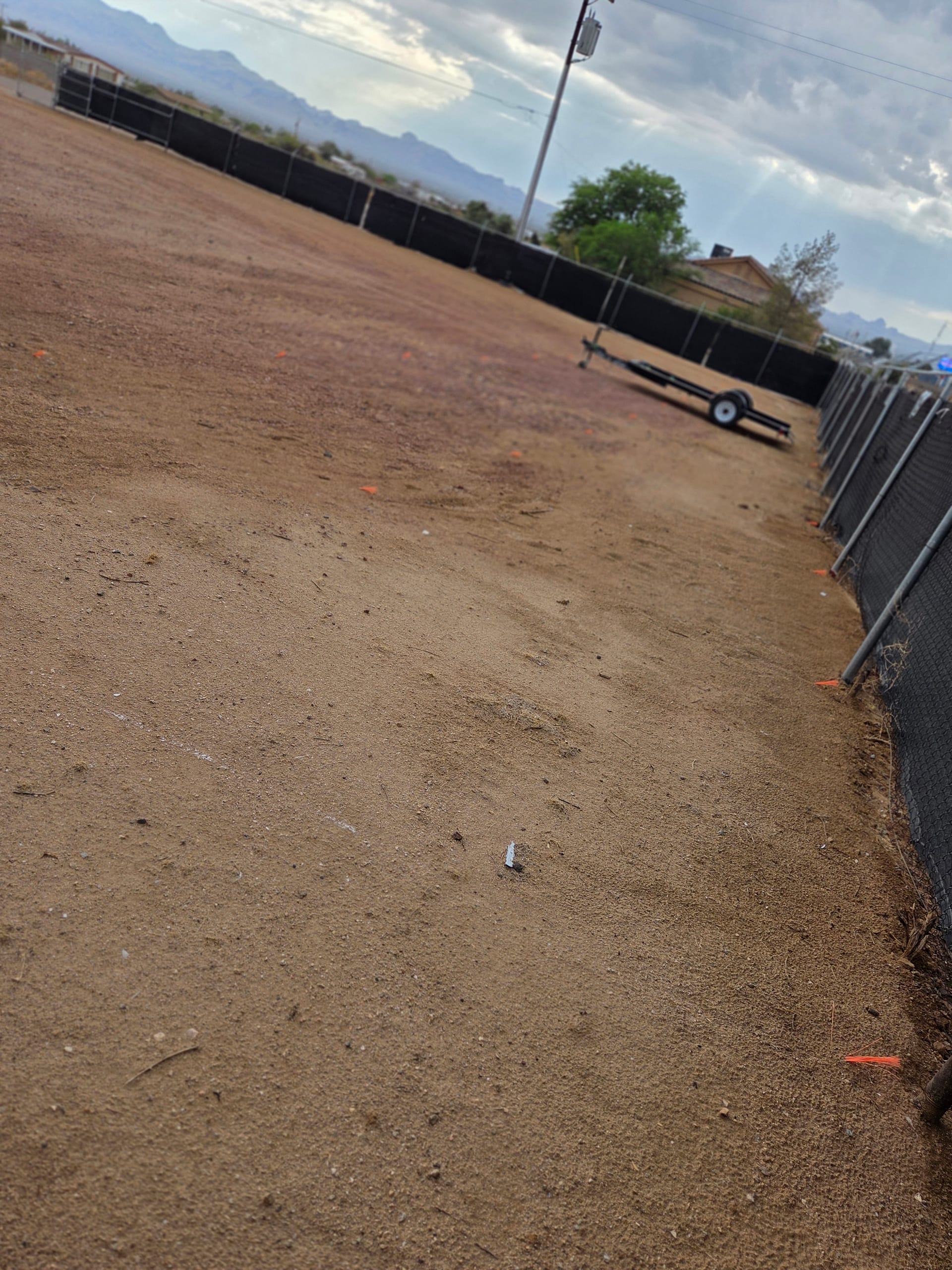 Wide storage aisles and open lot at Golden Valley Storage, built for large RVs, boats and trailers